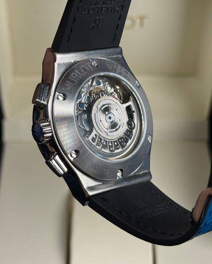 HUBLOT CRONO CLASSIC FUSION - AZUL PLATEADO