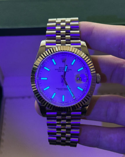 ROLEX DATEJUST SUIZO FONDO BLANCO