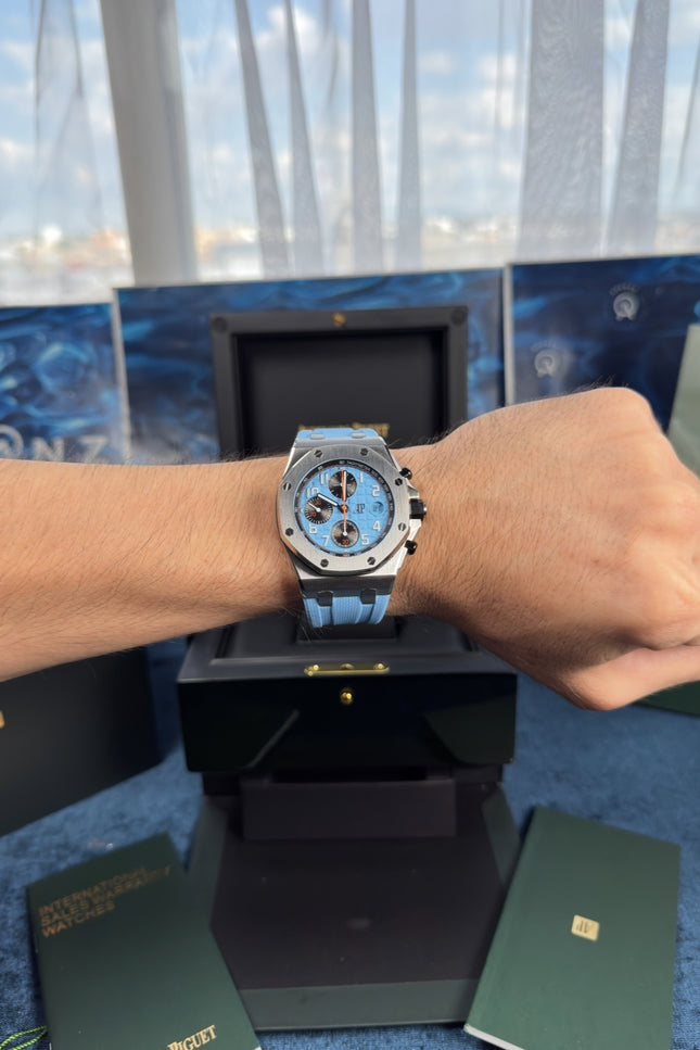 AUDEMARS PIGUET ROYAL OAK OFFSHORE CRONÓGRAFO SUIZO - AZUL