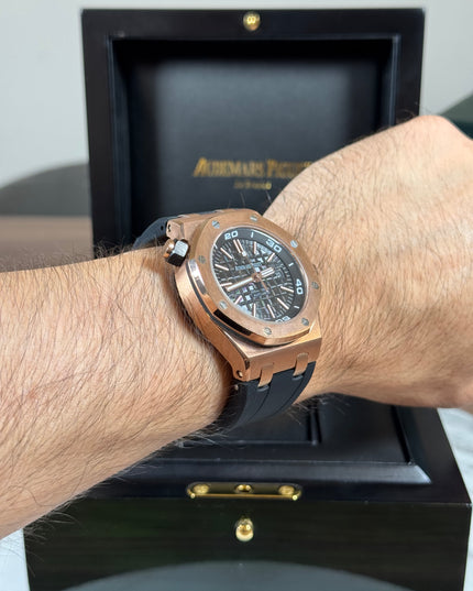 AUDEMARS PIGUET ROYAL OAK ORO ROSA NEGRO CAUCHO