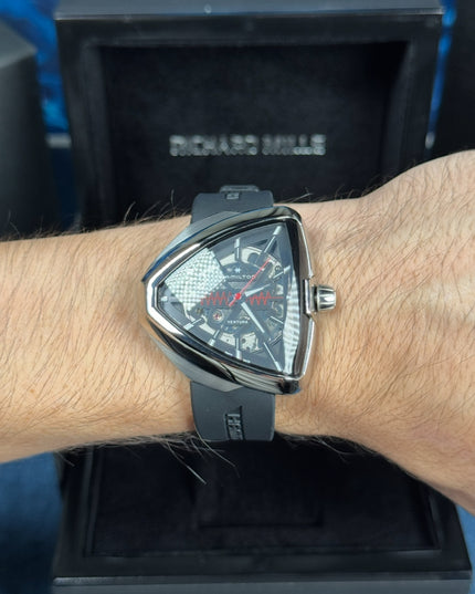 HAMILTON VENTURA SKELETON - PLATEADO