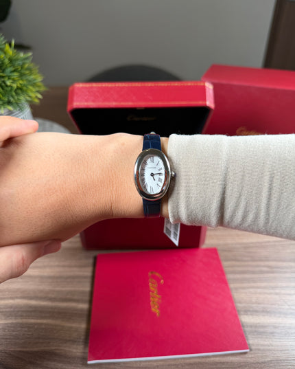 CARTIER BAIGNOIRE AZUL/PLATEADO