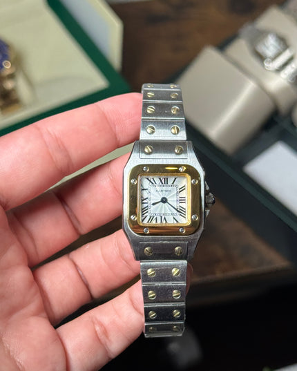 CARTIER SANTOS DOBLE TONO MINI DAMA