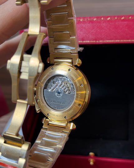 CARTIER PASHA PLATEADO DORADO