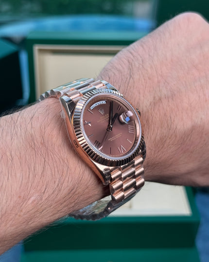 ROLEX DAY-DATE SUIZO - CAFÉ