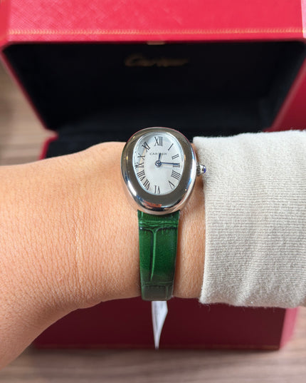 CARTIER BAIGNOIRE VERDE/PLATEADO