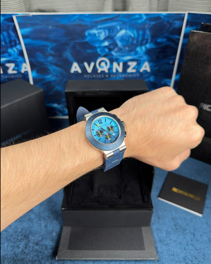 BVLGARI ALUMINIUM BLUE CRONÓGRAFO