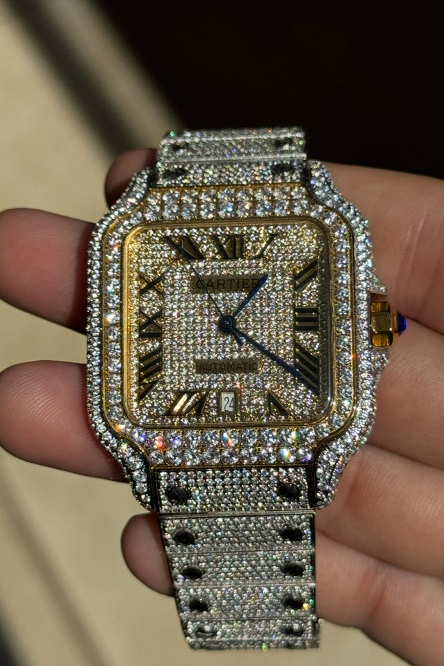 CARTIER SANTOS FULL ICE SUIZO