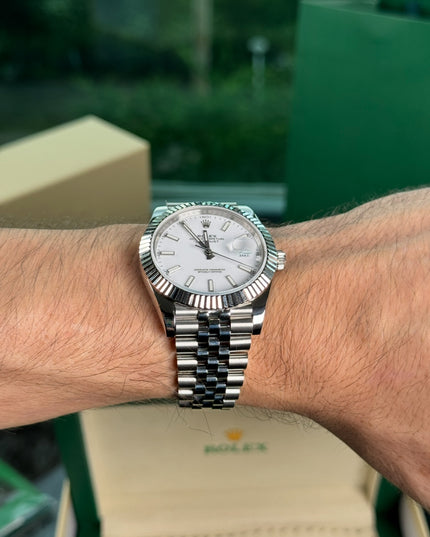ROLEX DATEJUST SUIZO FONDO BLANCO