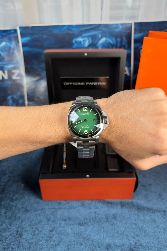 PANERAI LUMINOR MARINA - PLATA FONDO VERDE