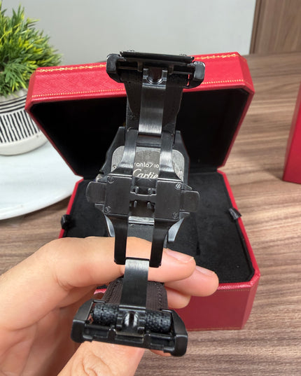 CARTIER SANTOS 100 NEGRO LONA