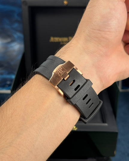 AUDEMARS PIGUET ROYAL OAK OFFSHORE CRONÓGRAFO SUIZO - NEGRO ROSE GOLD