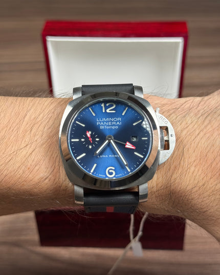 PANERAI LUMINOR QUARANTA LUNA ROSSA BITEMPO