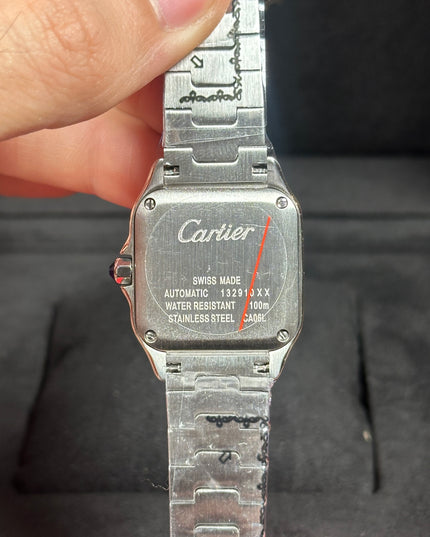 CARTIER SANTOS PLATEADO 27MM