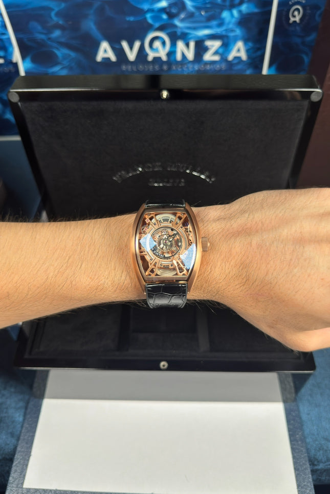 FRANCK MULLER GRAND CENTRAL TURBILLON  SUIZO - ROSEGOLD