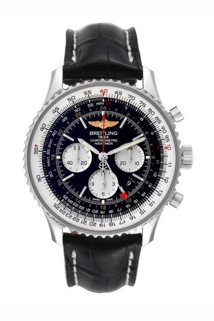 BREITLING CRONÓMETRO NAVITIMER - PIEL NEGRO