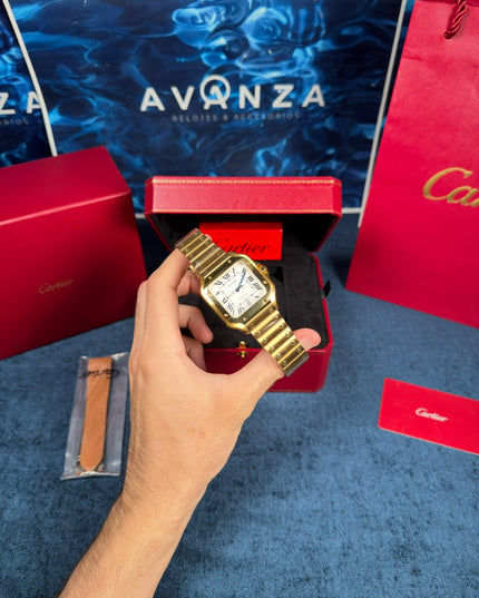 CARTIER SANTOS SUIZO DOBLE EXTENSIBLE - DORADO