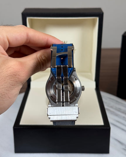HUBLOT CLASSIC TITANIUM FUSION BLUE DIAL