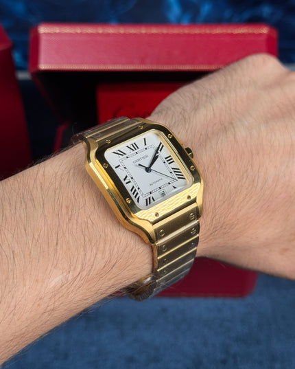 CARTIER SANTOS SUIZO DOBLE EXTENSIBLE - DORADO