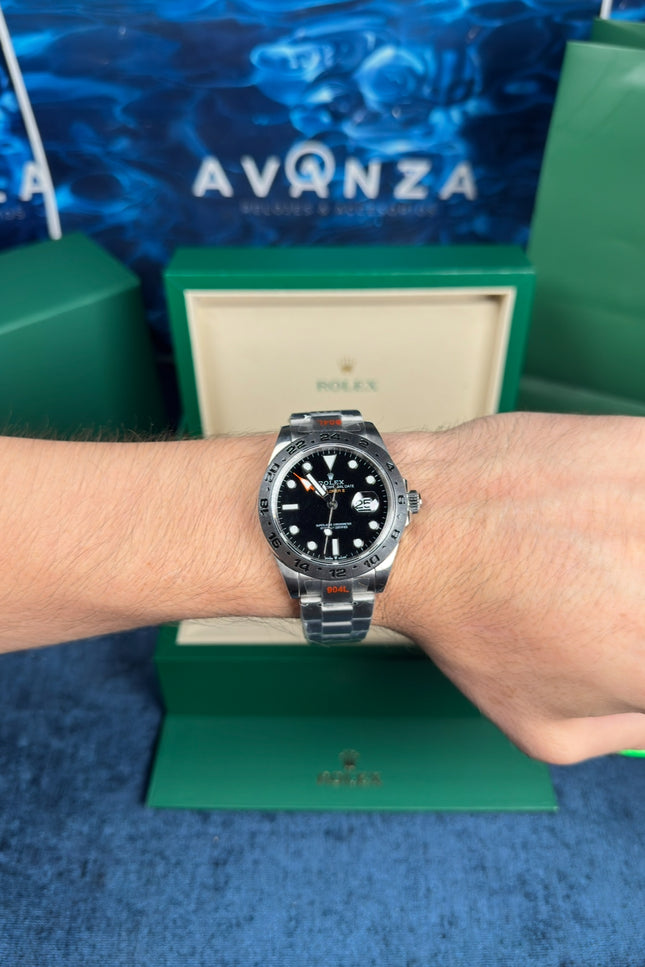 ROLEX EXPLORER II SUIZO - FONDO NEGRO