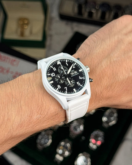 IWC SCHAFFHAUSEN PILOT CHRONOGRAPH BLANCO