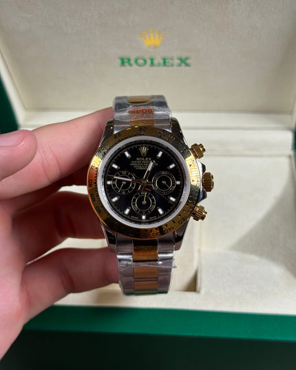 ROLEX DAYTONA DOBLE TONO - FONDO NEGRO