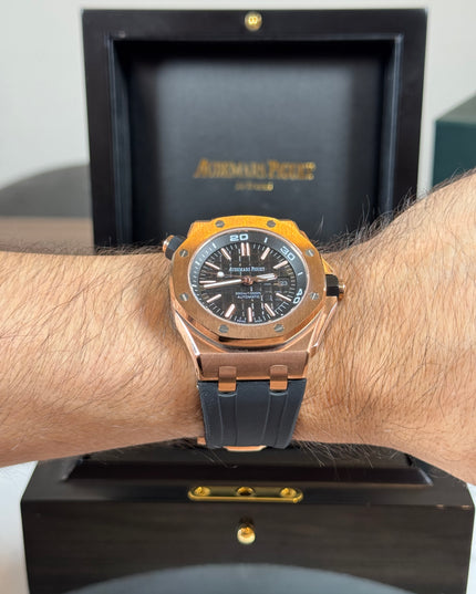 AUDEMARS PIGUET ROYAL OAK ORO ROSA NEGRO CAUCHO