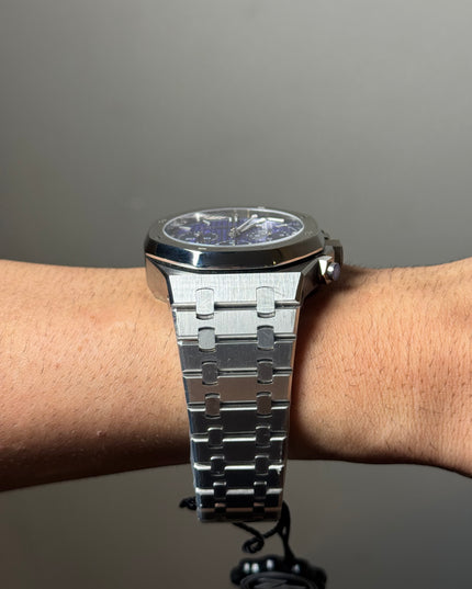 AUDEMARS PIGUET ROYAL OAK CRONÓGRAFO SUIZO - FONDO MORADO
