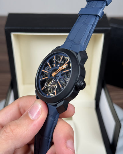 BVLGARI OCTO TOURBILLON SKELETON - BLUE