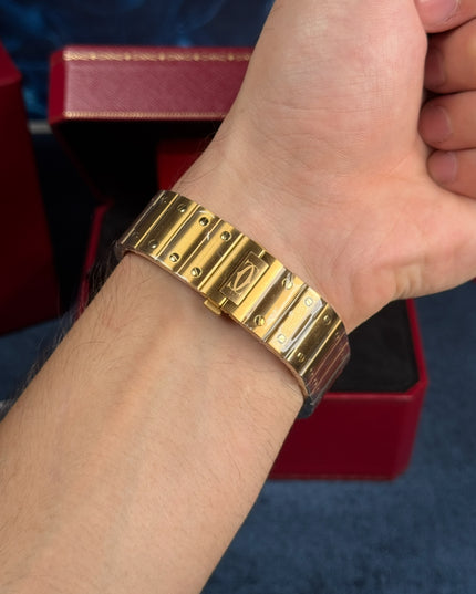 CARTIER SANTOS SUIZO DOBLE EXTENSIBLE - DORADO