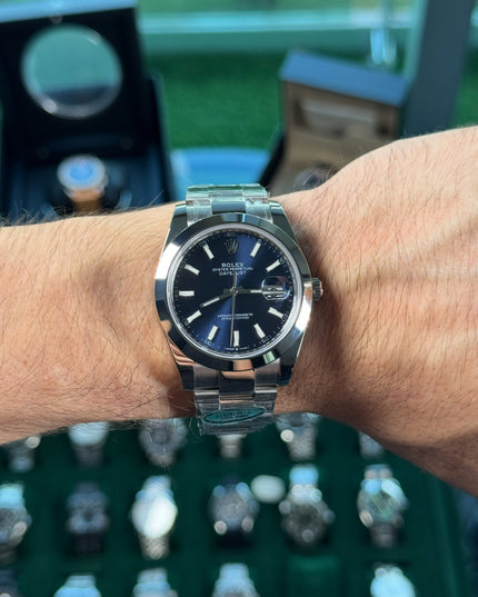 ROLEX DATEJUST 41 SUIZO - FONDO AZUL