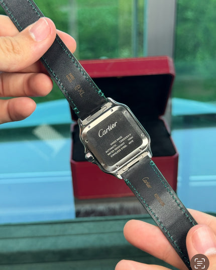 CARTIER SANTOS SUIZO DOBLE EXTENSIBLE - FONDO VERDE