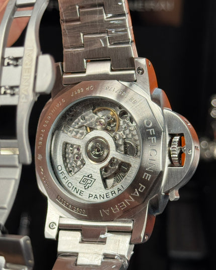 PANERAI LUMINOR MARINA ESTEEL - PLATA FONDO GRIS