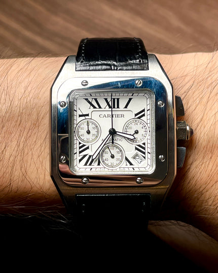 CARTIER SANTOS CRONÓGRAFO - PIEL