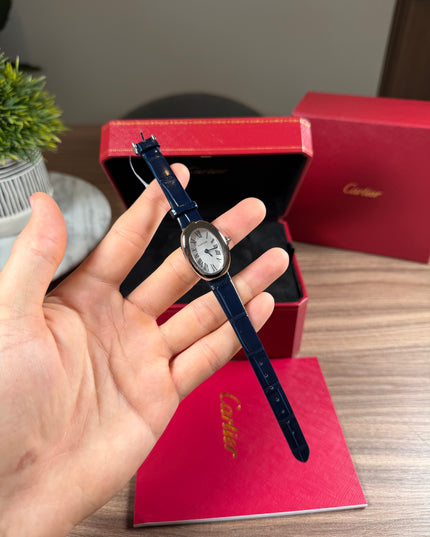 CARTIER BAIGNOIRE AZUL/PLATEADO