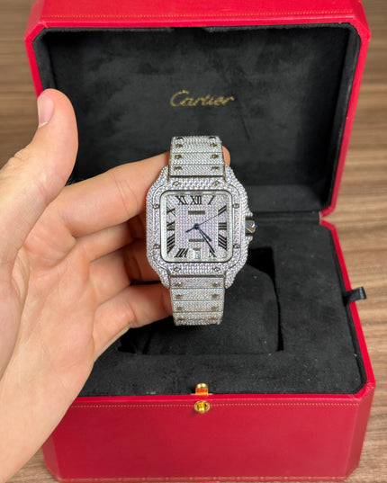 CARTIER SANTOS FULL ICE SUIZO