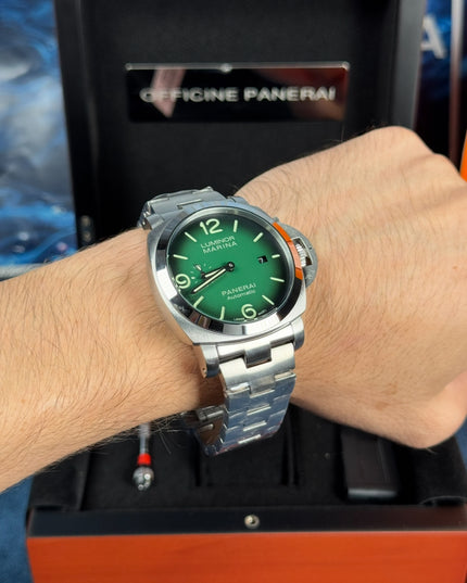 PANERAI LUMINOR MARINA - PLATA FONDO VERDE