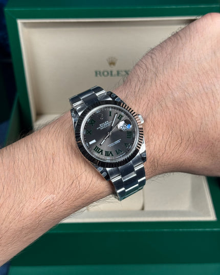 ROLEX DATEJUST WIMBLENDON 41MM SUIZO - OYSTER