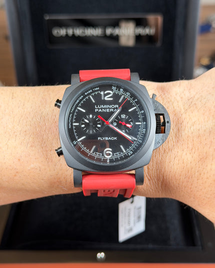 PANERAI LUMINOR FLYBACK CHRONO ROJO