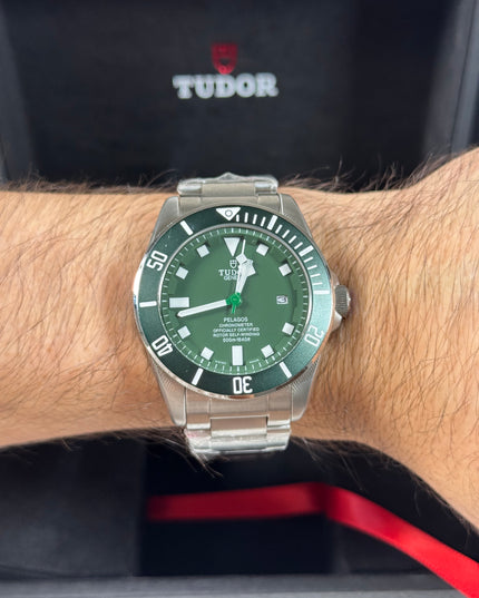 TUDOR PELAGOS 39 ACERO - VERDE