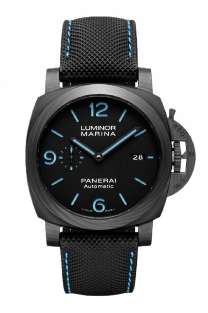PANERAI MARINA - NEGRO CON DETALLES AZULES