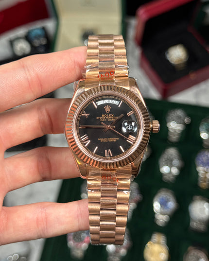 ROLEX DAY DATE ROSEGOLD - FONDO NEGRO