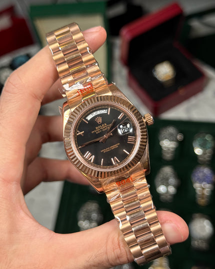 ROLEX DAY DATE ROSEGOLD - FONDO NEGRO