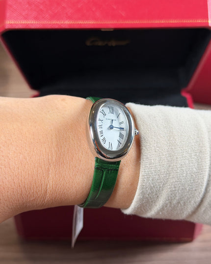 CARTIER BAIGNOIRE VERDE/PLATEADO