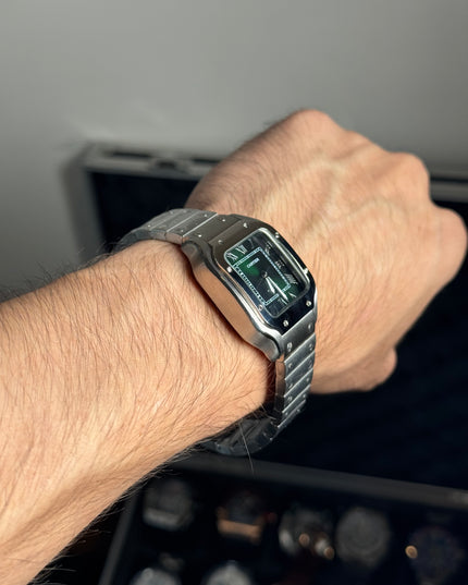 CARTIER SANTOS 36MM - FONDO VERDE
