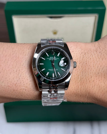 ROLEX DATEJUST 36MM GREEN DIAL JUBILEE