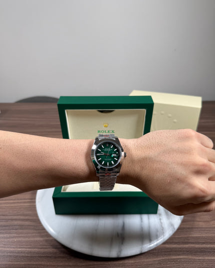 ROLEX DATEJUST 42MM GREEN DIAL JUBILEE