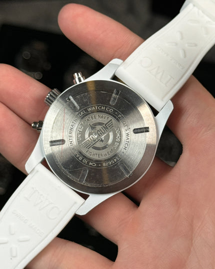 IWC SCHAFFHAUSEN PILOT CHRONOGRAPH BLANCO