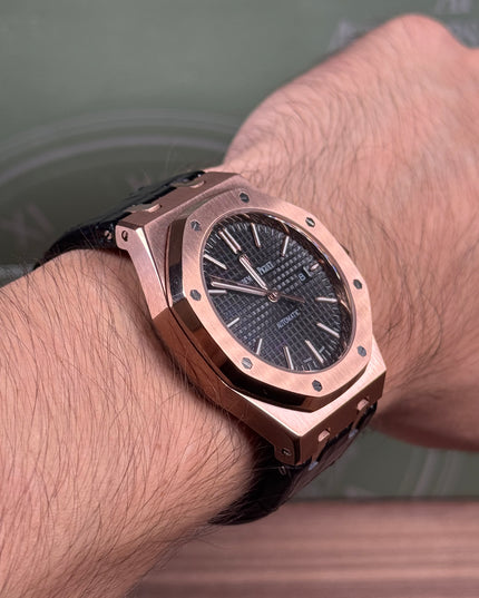 AUDEMARS PIGUET ROYAL OAK PIEL ROSE GOLD