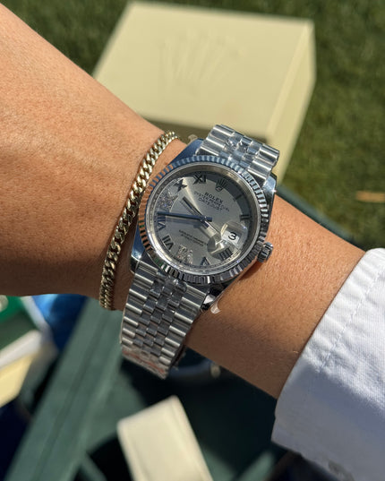 ROLEX DATEJUST DAMA 36MM SUIZO DIAMANTES